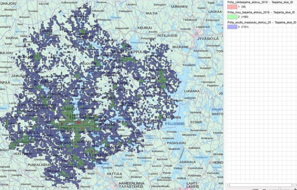 Kuva 1. Riskialueiden sijoittuminen v. Pirkanmaan sairaanhoitopiirissä 3.