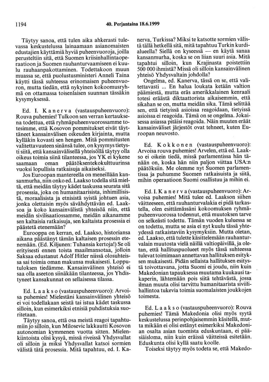 1194 40. Perjantaina 18.6.