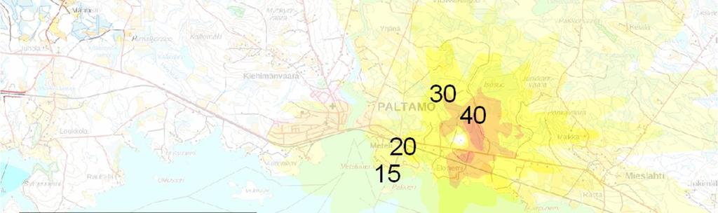 14 maksimipitoisuus 50,5 µg/m 3 Kuva 3-5.
