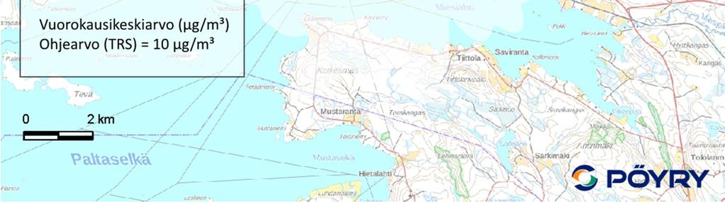 VE1 ja VE2 Liite 2-15 maksimipitoisuus 0,15 μg/m 3 Kuva 15.