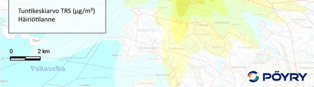 VE1 ja VE2 Liite 2-19 maksimipitoisuus 298 μg/m 3 Kuva 19.