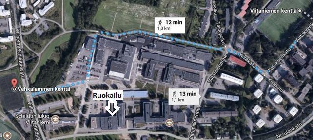 Liite: Vehkalampi, Viitaniemi ja toisen päivän ruokailu. 3.3 Muut seurantatapahtumien ohjelmaan liittyvät asiat 3.3.1 MyEWay Tapahtuman kaikki materiaalit (videot ja testitulokset) tullaan jakamaan MyEWay-sähköiseen ympäristöön.