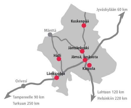 TOIMIPISTEET Jokilaakson sairaala: Sairaalantie 11, Jämsä Kuoreveden terveysasema: Puistotie 5b, Halli Länkipohjan terveysasema: Särkänkuja 5, Längelmäki Koskenpään terveysasema: Keuruuntie 5,