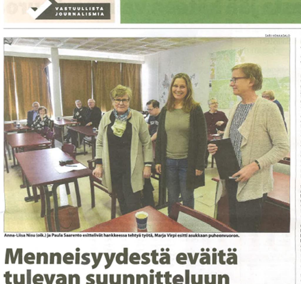 Vuorovaikuttaminen ja osallistaminen taajamakävelyillä ja työpajoissa kokemusasiantuntijoina asukkaat