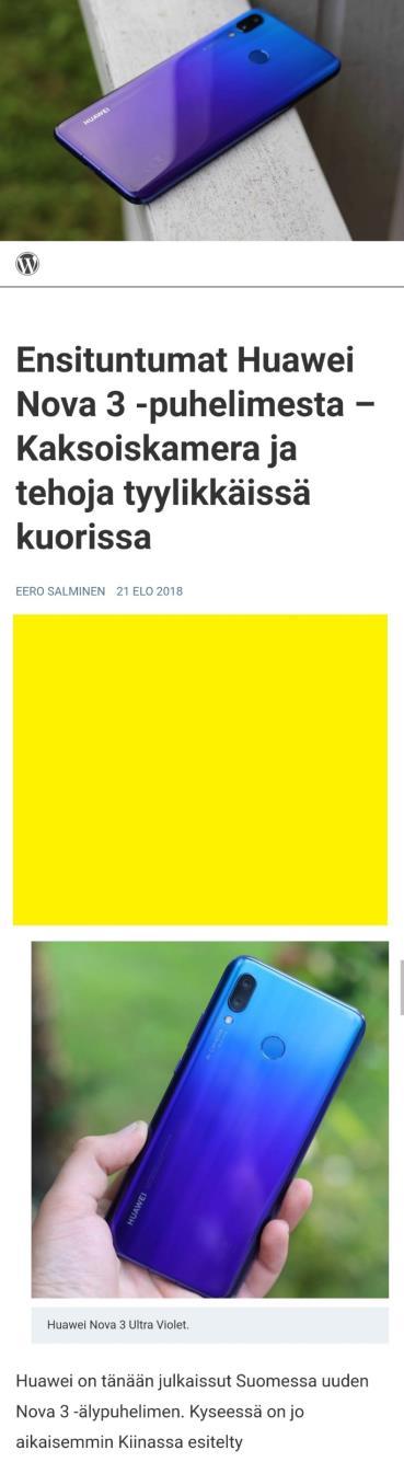 SuomiMobiili Display AMP SuomiMobiili toimii nykyaikaisen alustan päällä, joka takaa meille mahdollisuuden hyödyntää tulevaisuuden ratkaisuja.