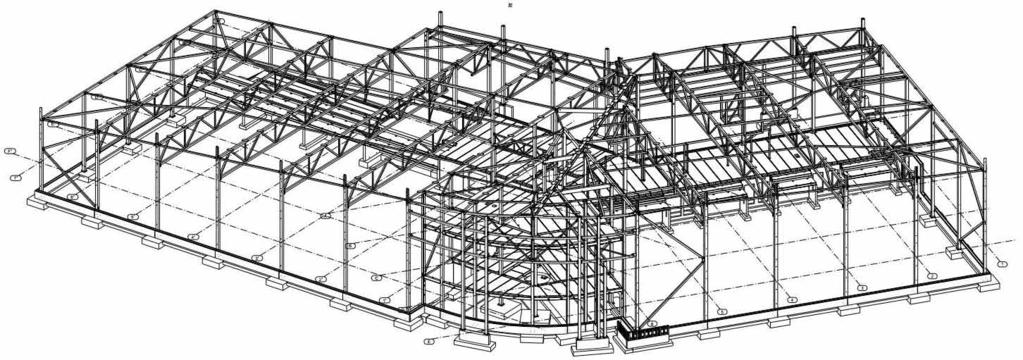 11. Teräsrungon mitoitus suoritettiin Autodeskin Rodot Structural Analysis ohjelmalla. Yleissuunnitelmat sekä valmisosasuunnitelmat tehtiin Tekla Structures ohjelmalla.