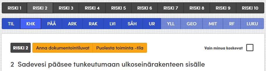 2.13 Puolesta toiminta -tila Koordinaattorilla on käytössään puolesta toiminta -tila.