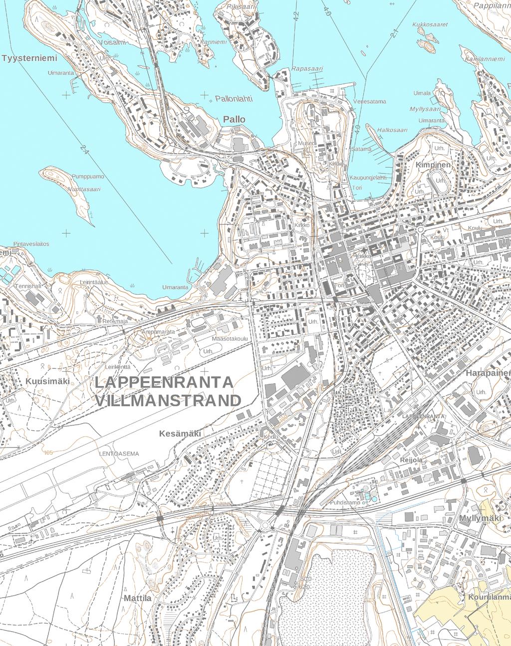 Pohjakartta Maanmittauslaitos 0540510 LPR keskusta-lauritsala III Kohde 0540501 Huhtiniemi I Vt 6 Pohjavesialueen raja 0 500 1000 1500 m Pohjaveden muodostumisalueen raja Kohteen nimi ja osoite