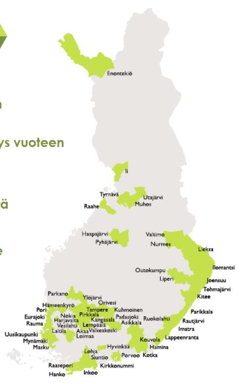 Hiilineutraaliustavoitteita: Suomi 2035 Helsinki 2035 Espoo 2030