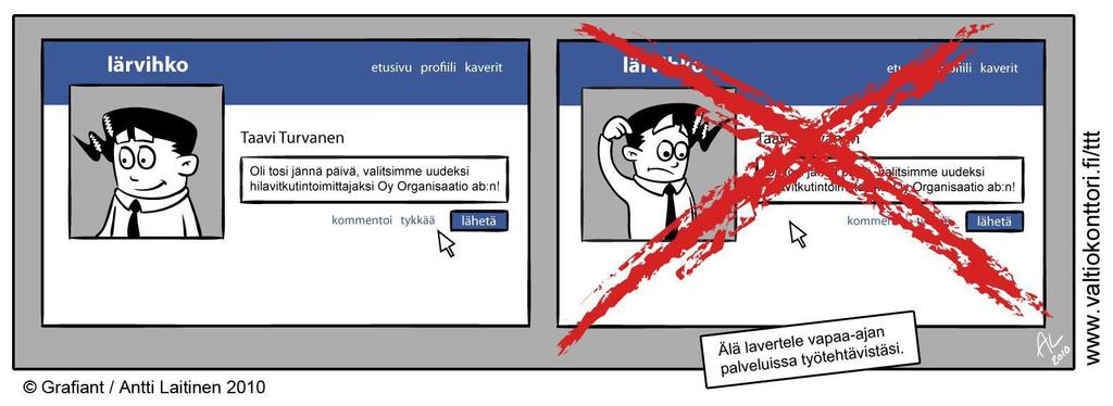 Sosiaalinen media Sosiaalisen median palvelut sisältävät samanlaisia uhkia ja riskejä kuin muutkin perinteiset internetin kautta käytettävät palvelut, mutta erityisesti tietosuojaan, henkilön
