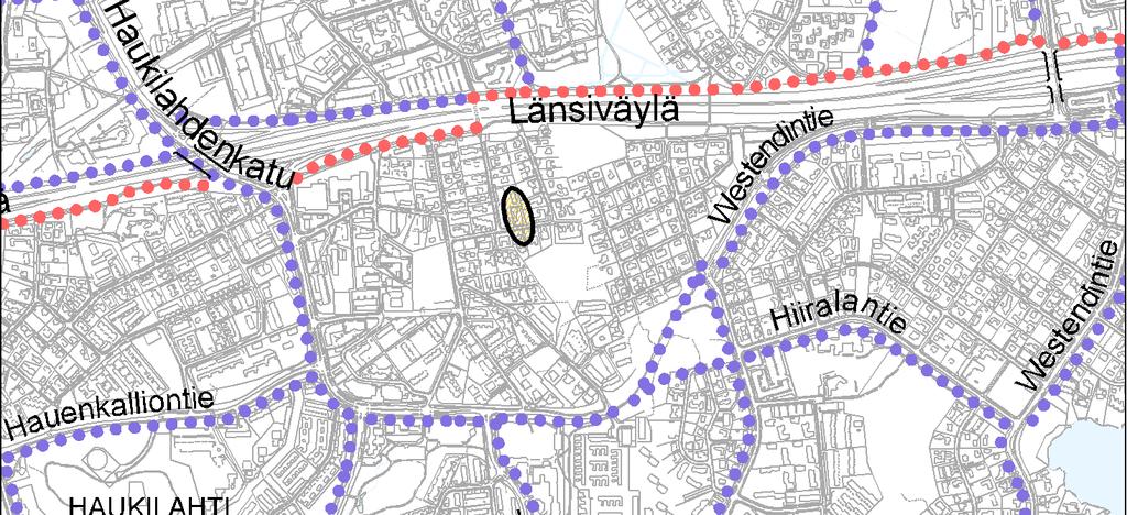 Julkinen liikenne Lähimmät bussipysäkit sijaitsevat Haukilahdensolmussa ja Haukilahdenkadulla. Haukilahdensolmusta liikennöivät linjat 146N, 147N, 165N ja 173N.