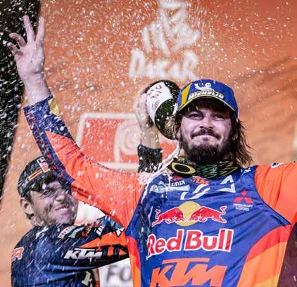 Joka tammikuu vuodesta 2013 alkaen Red Bull KTM Factory Racing Team vie Dakarralliin