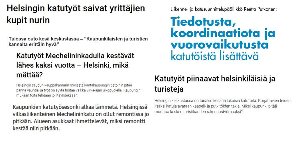 5 Liikenteen hallinta kaupunkiympäristön eri