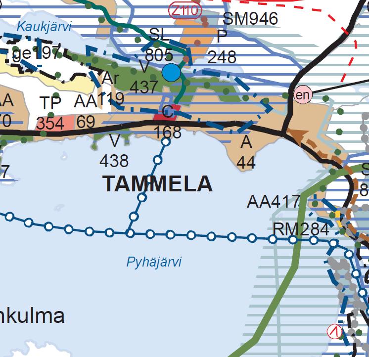 kunnallisesti merkittävään rakennettuun kulttuuriympäristöön, Tammelan kirkonkylän kulttuurimaisema. Kuva 6.