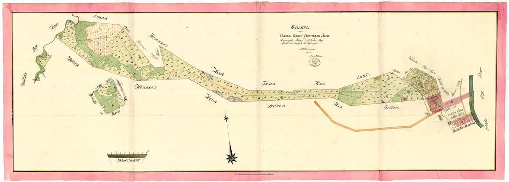 Pakila jako 1811 Kirkkoherran virkatalo erotetaan kantatalosta Maanmittaushallitus >