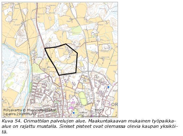 Keskustatoimintojen alueiden ulkopuoliset (km)