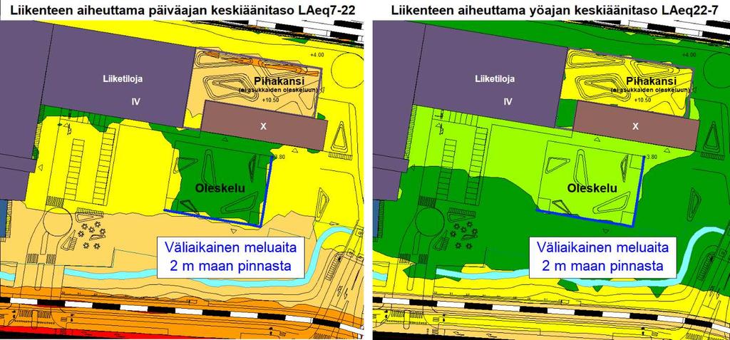 Meluselvitys Asemakaavan muutos Perkkaa B (alue 113810), Leppävaara Hatsinanpuisto, Espoo 15.3.2018 5 LASKENTATULOKSET Seuraavassa on esitetty tiivistetysti melulaskennan tulokset.