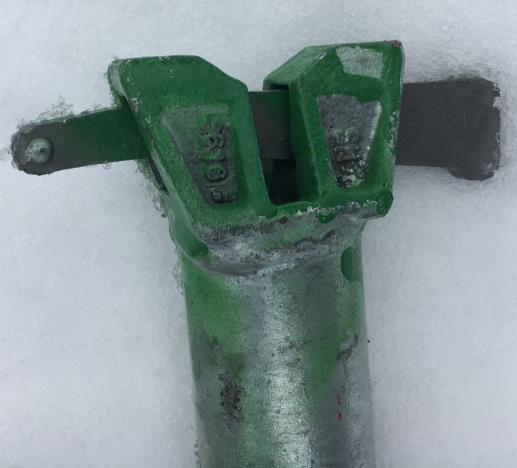 8 Kuva 1. Putkijokan pään liitätäosa ja kiila 3.