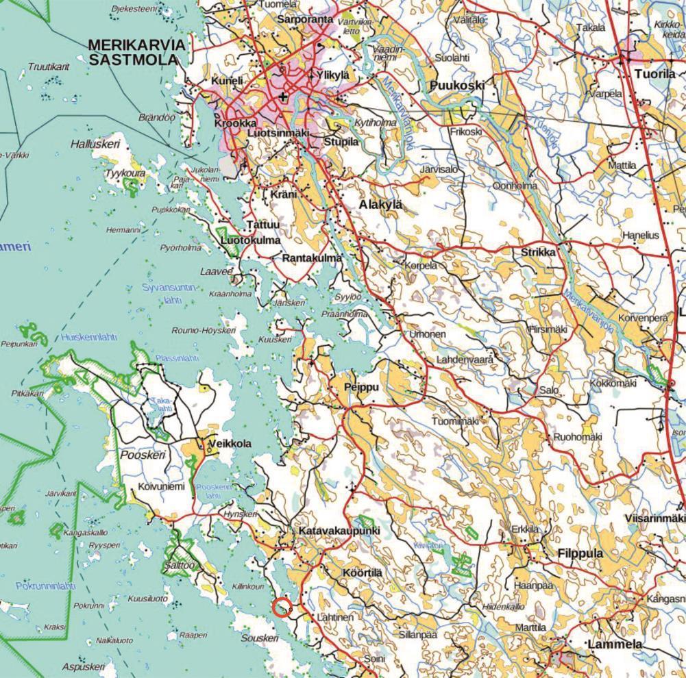 17 Merikarvian rantayleiskaavan muutos Köörtilän Fidiholmassa Tapanila 484-407-3-110