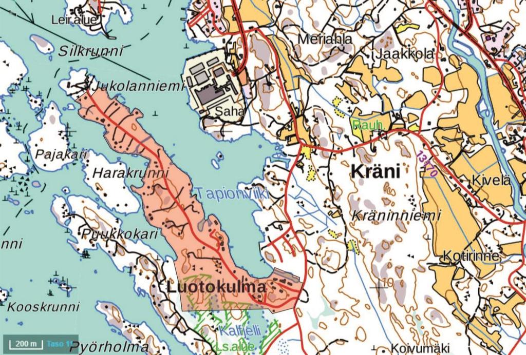 18 Merikarvian kirkonkylän-tuorilan osayleiskaavan muutos Jukolanniemen keski- ja eteläosa