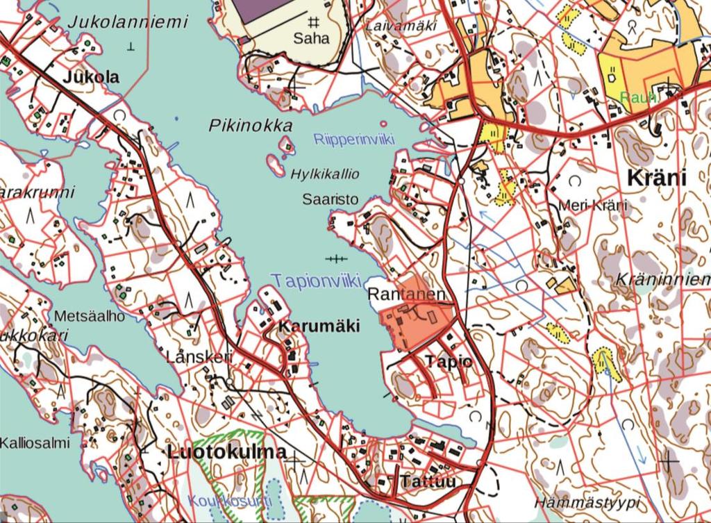 26 Kirkonkylän asemakaavan korttelia 54, puistoaluetta ja maa- ja metsätalousaluetta koskeva