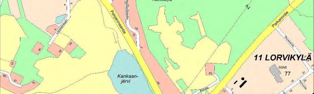 Asemakaavan muutoksella muodostuu: Kankaanpään kaupungin 14. kaupunginosan (Lohikko) korttelin 941 tontti 2.