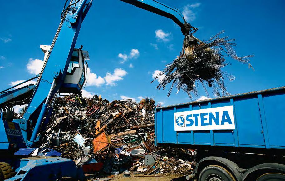RiiCycle toimija Stena Recycling Oy Stenan toimesta Riihimäellä kierrätetään: Metallit