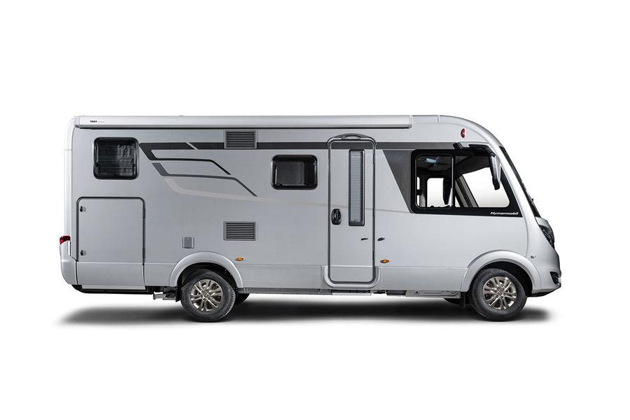 design-osat, kuten krominen jäähdyttimen säleikkö, tuovat Hymermobil B-Klasse ModernComfort -malliin urheilullisen