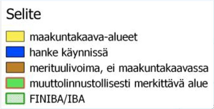 2 Hankkeen vaihtoehdot. Tielinjaukset perustuvat voimaloiden sijaintien lisäksi esimerkiksi luonto- ja muinaisjäännöksiin kohdistuvien vaikutusten minimoimiseen.