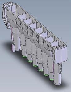 3. Aseta tyhjä eluutioputki jokaisessa Maxwell CSC Deck Tray -tarjottimen kasetissa olevaan eluutioputkelle tarkoitettuun paikkaan.