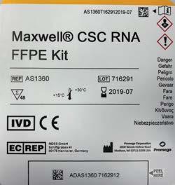6. Instrumenttiajo Maxwell CSC RNA FFPE -menetelmän voi ladata Promegan sivustolta osoitteesta: www.promega.com/ resources/tools/maxwellcscmethod.