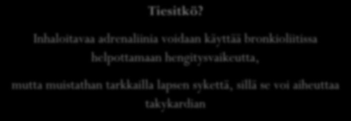 Miten hoitaa lapsen hengitysvaikeutta?