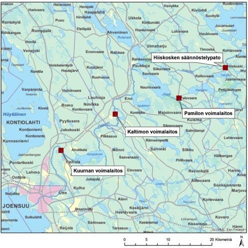 2.1 Kuurna ja järvilohi Kuurnan Voima Oy:n omistama Kuurnan voimalaitos on Pielisjoen alin voimalaitos.