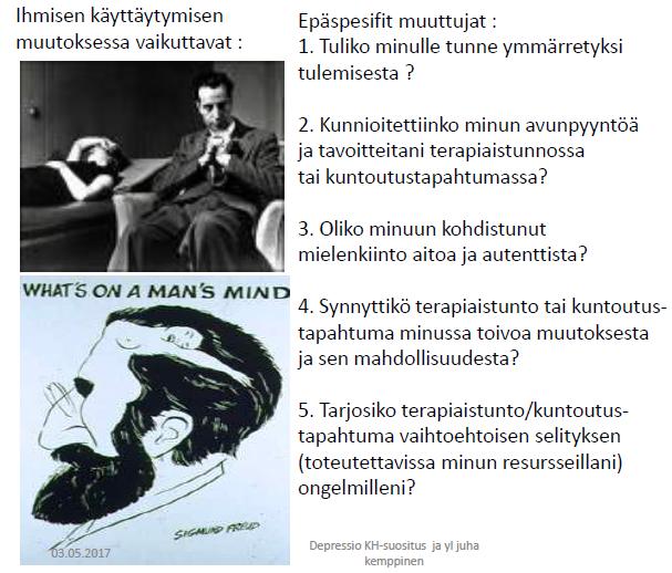 Ihmisen muuttumisessa vaikuttavat