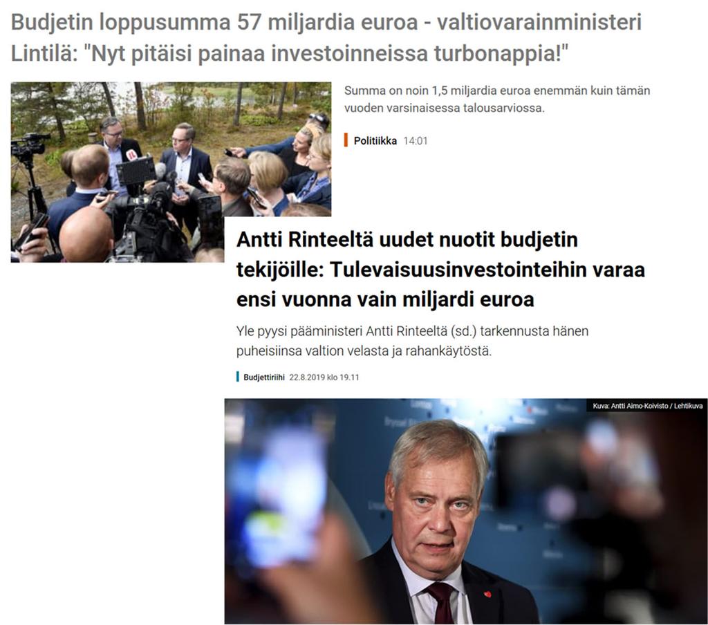 Materiaali VM:n nettisivustolla. 2.