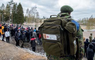 Komentaja käsitteli puheessaan menneen ja tulevan kauden asioita ja kannusti henkilöstöä muun muassa huolehtimaan niin henkisestä kuin fyysisestä jaksamisesta