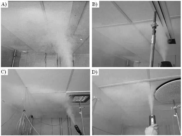 Methods Figure 6. Top view of the full-scale test room presenting test cases for analysis of the effect of air distribution on the cooling power of CRPs. Figure 7.