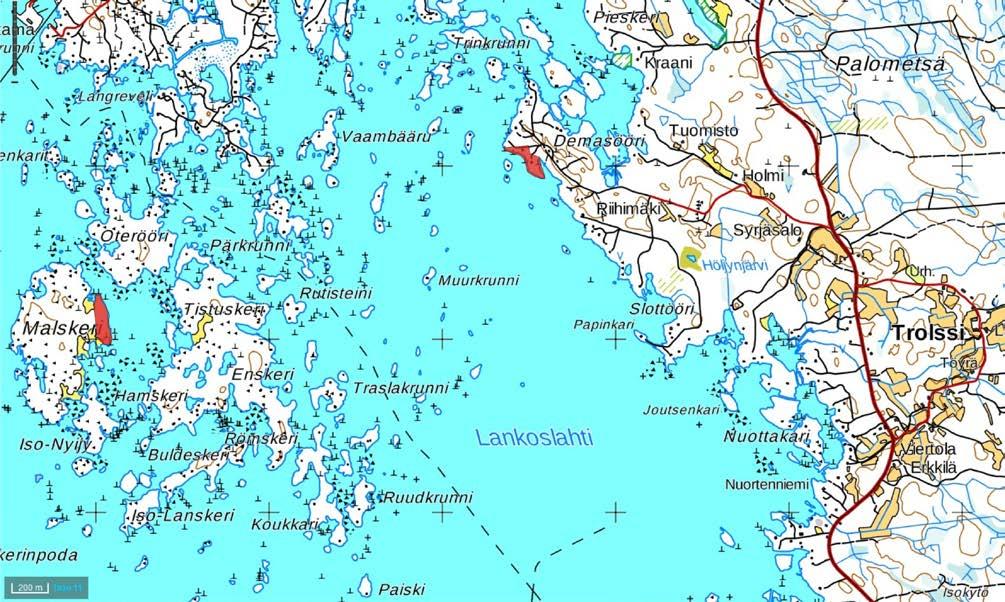 16 Merikarvian rantayleiskaavan muutos, Riispyy ja Malskerin saari Yleiskaavalla siirretään Malskerin saaresta lomarakennuspaikka