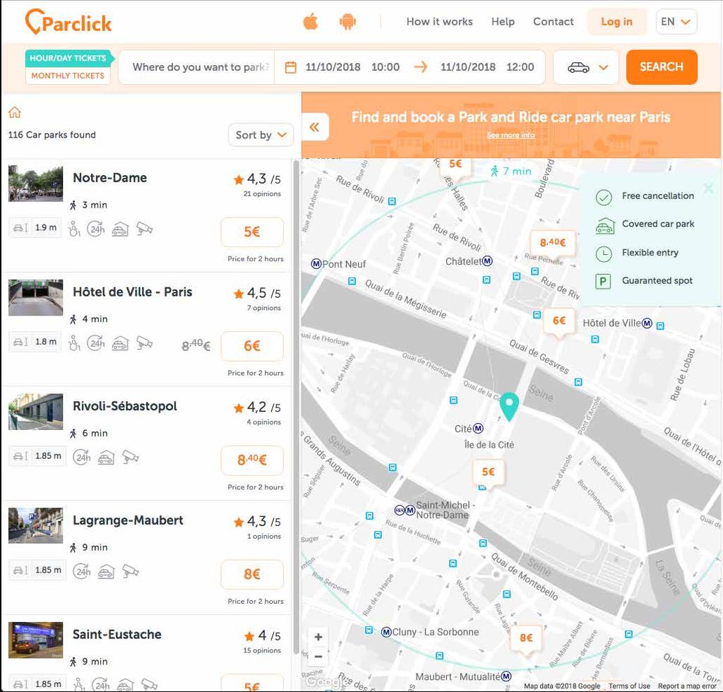 P2 Suunnittelu 1. Tiedonhaku ennen lähtöä Ikonit palvelutasolle ja paikkamäärän esittämiselle Valitun pysäköintialueen ja paikkamäärän tiedot Vaihtoehtoiset pysäköintitilat (P1, P2, P3, jne.).
