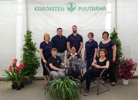 Koroisten Puutarha Oy Haagantie 63, 20380 Turku Faksi +358 (0)2 07 402 407 www.koroistenpuutarha.fi info@koroistenpuutarha.fi Koroisten Puutarha Oy Teitä palvelevat iloisen myynnin ammattilaiset!