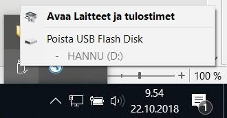 Joissakin yksinkertaisissa ohjelmissa ei ole välttämättä muuta kuin otsikkorivi. Muistitikku Muistitikulle tai muulle ulkoiselle tallennusvälineelle voidaan tallentaa tiedostoja ja kansioita.