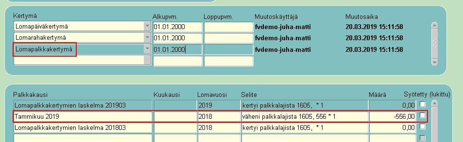 määrän eli 6 pv.