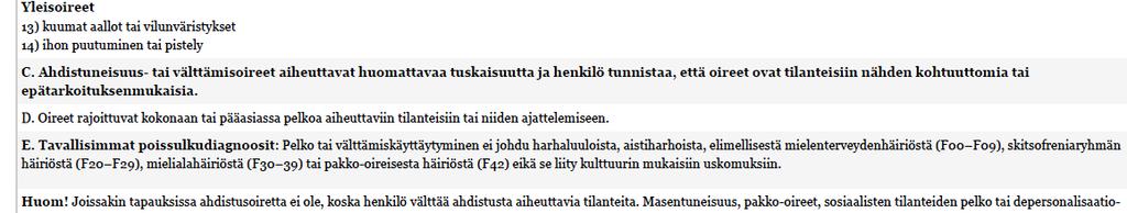 Ahdistuneisuushäiriöt Käypä Hoito-suositus 7.1.