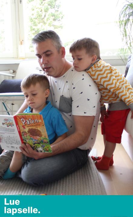 4. Esikuvat ja sopivat kirjat motivoivat Lukutaitoa tukee se, että lapsi pitää lukemisesta. Saksalaistutkimuksen mukaan pojista, joille oli luettu ääneen, lukemisesta piti 44 %.