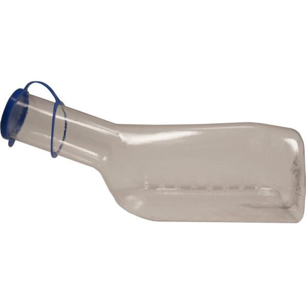 Tuotetunnus: 47250 Kannellinen virtsapullo, naisten malli. Materiaali: Läpikuultava PVC-muovi. Pesu 90 asteessa.