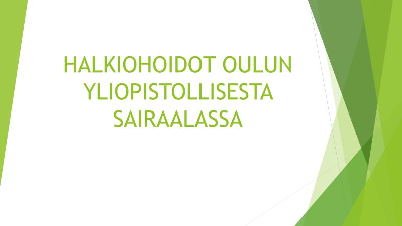 12.10 13.10 Halkiopotilaan kirurginen hoito Suu- ja leukakirurgi Leena Ylikontiola 13.10 14.10 Huuli- ja suulakihalkiohoitajan puheenvuoro Sairaanhoitaja Suvi Tainijoki 14.10 14.40 Kahvitauko 14.