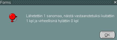 4 Lähetä ilmoitus Kun maksukuukauden kausiveroilmoitukset on tarkastettu ja valmiit lähetystä varten, napsauta Lähetä ilmoitus valituista -painiketta.