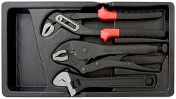 sisältää: 1 kpl linjapihti 180 mm 1 kpl sivuleikkuri 180 mm 1 kpl kärkipihti 200 mm muovinen säilytysalusta, koko 344 x 188 x 42mm T28952 8 : 1/12 : 1/10