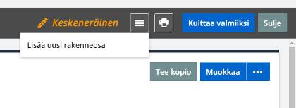Väyläviraston ohjeita xx/2019 20 sesta Lisää uusi rakenneosa -kohdasta.