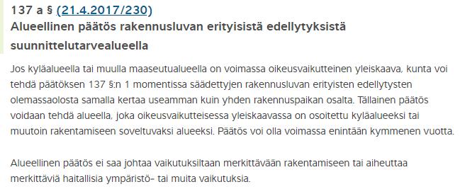 2 1. TIETOJA ALUEELLISESTA SUUNNITTELUTARVERATKAISUSTA Maankäyttö- ja rakennuslakiin lisättiin sen 1.5.